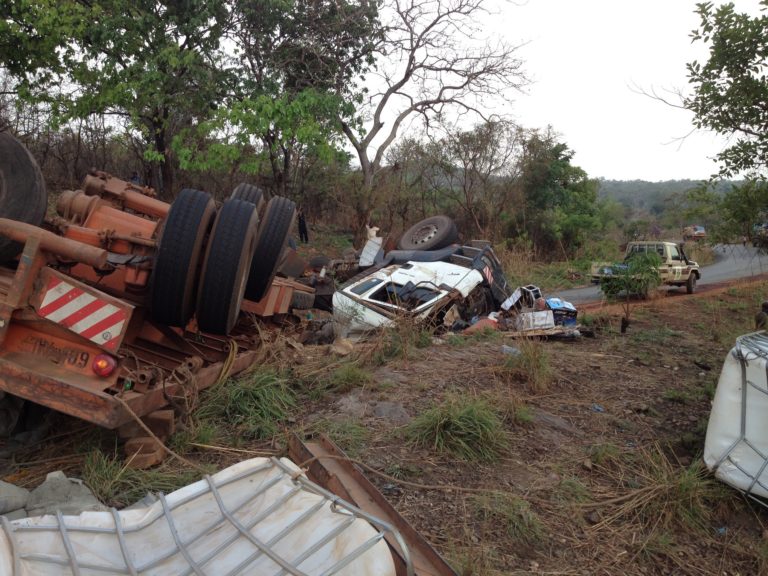 CENTRAFRIQUE – SOCIETE : 4 morts, 17 blessés dans un accident de route à Bossembele